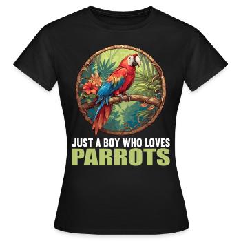 Perroquet Perroquet Perroquet - T-shirt Femme - noir - Devant - AI Model Female 172 dark (172cm)