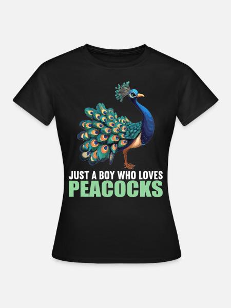 Pfaue Pfau - Frauen T-Shirt - Schwarz