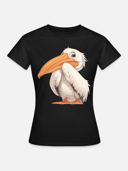 Pelikane Pelikan - Frauen T-Shirt - Schwarz