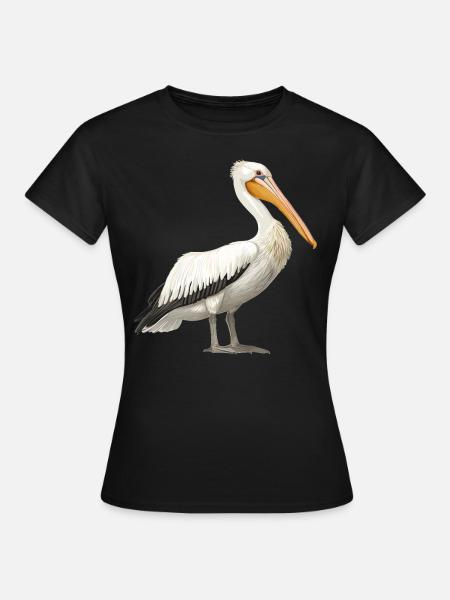 Pelikane Pelikan - Frauen T-Shirt - Schwarz