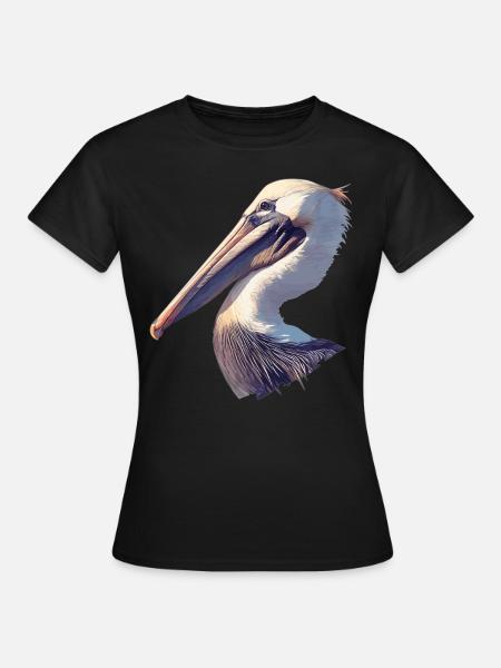 Pelikane Pelikan - Frauen T-Shirt - Schwarz