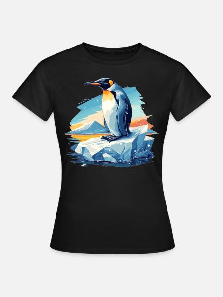 Pinguine Pinguin - Frauen T-Shirt - Schwarz