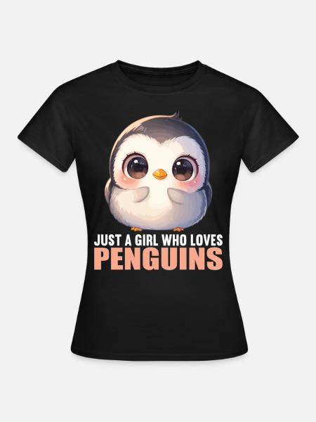 Pinguine Pinguin - Frauen T-Shirt - Schwarz