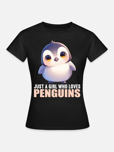 Pinguine Pinguin - Frauen T-Shirt - Schwarz
