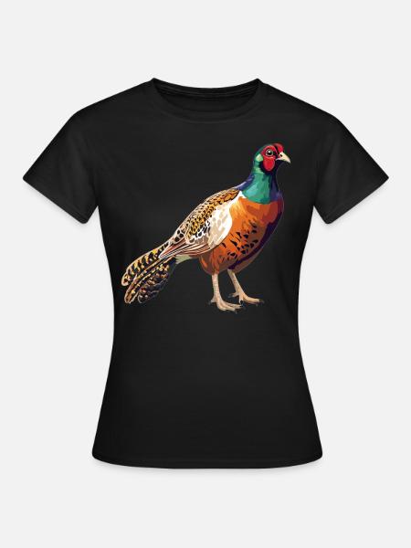 Fasane Fasan - Frauen T-Shirt - Schwarz