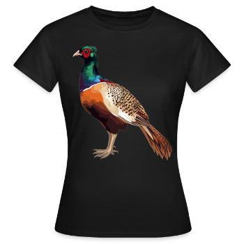 Pheasants Pheasant - Women's T-Shirt - black - Front - AI Model Female 172 dark (172cm)