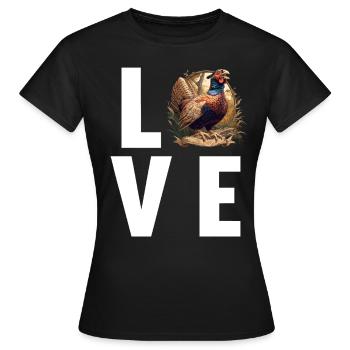 Pheasants Pheasant - Women's T-Shirt - black - Front - AI Model Female 172 dark (172cm)