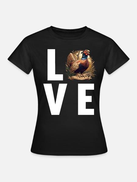 Fasane Fasan - Frauen T-Shirt - Schwarz