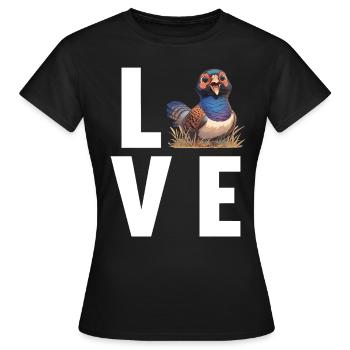 Pheasants Pheasant - Women's T-Shirt - black - Front - AI Model Female 172 dark (172cm)