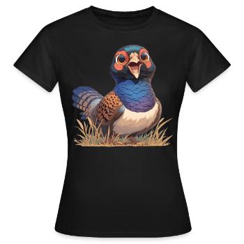 Pheasants Pheasant - Women's T-Shirt - black - Front - AI Model Female 172 dark (172cm)