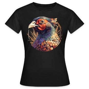 Pheasants Pheasant - Women's T-Shirt - black - Front - AI Model Female 172 dark (172cm)