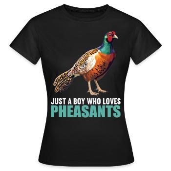 Pheasants Pheasant - Women's T-Shirt - black - Front - AI Model Female 172 dark (172cm)