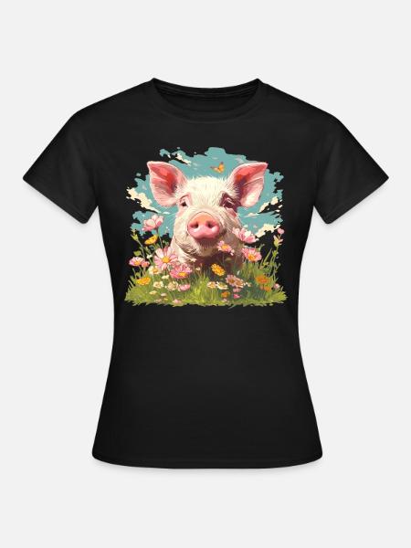 Varken Varken - Vrouwen T-shirt - zwart