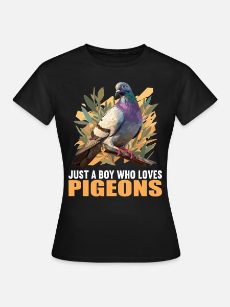Pigeons Pigeon - T-shirt Femme - noir