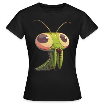 Mantes religieuses Mantes religieuses - T-shirt Femme - noir - Devant - AI Model Female 172 dark (172cm)