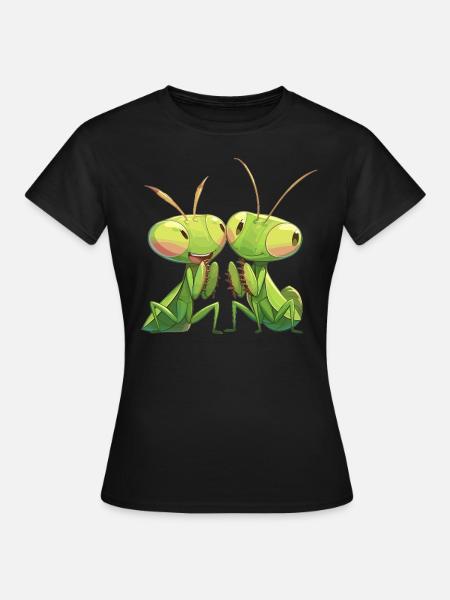 Gottesanbeterinnenen Gottesanbeterin - Frauen T-Shirt - Schwarz