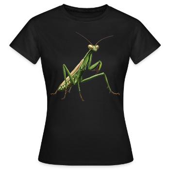 Mantes religieuses Mantes religieuses - T-shirt Femme - noir - Devant - AI Model Female 172 dark (172cm)