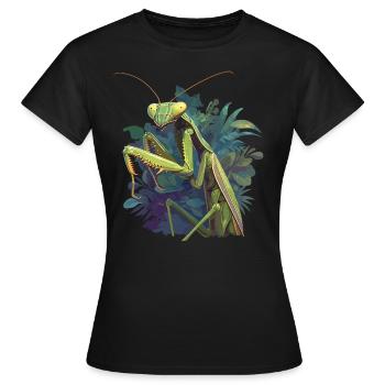 Mantes religieuses Mantes religieuses - T-shirt Femme - noir - Devant - AI Model Female 172 dark (172cm)