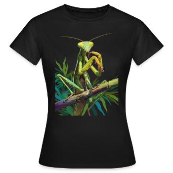 Mantes religieuses Mantes religieuses - T-shirt Femme - noir - Devant - AI Model Female 172 dark (172cm)