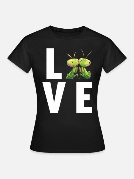 Gottesanbeterinnenen Gottesanbeterin - Frauen T-Shirt - Schwarz