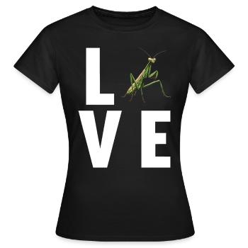 Mantes religieuses Mantes religieuses - T-shirt Femme - noir - Devant - AI Model Female 172 dark (172cm)
