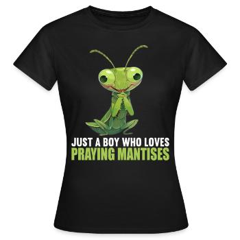 Mantes religieuses Mantes religieuses - T-shirt Femme - noir - Devant - AI Model Female 172 dark (172cm)