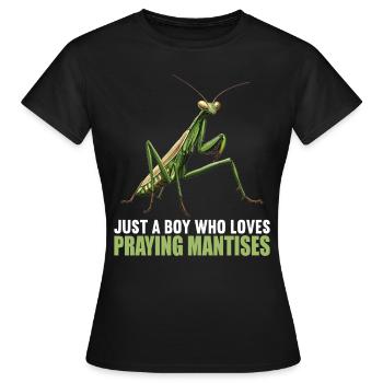 Mantes religieuses Mantes religieuses - T-shirt Femme - noir - Devant - AI Model Female 172 dark (172cm)