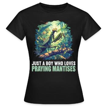 Mantes religieuses Mantes religieuses - T-shirt Femme - noir - Devant - AI Model Female 172 dark (172cm)