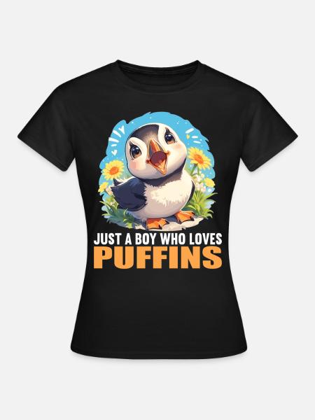 Papageientaucher - Frauen T-Shirt - Schwarz
