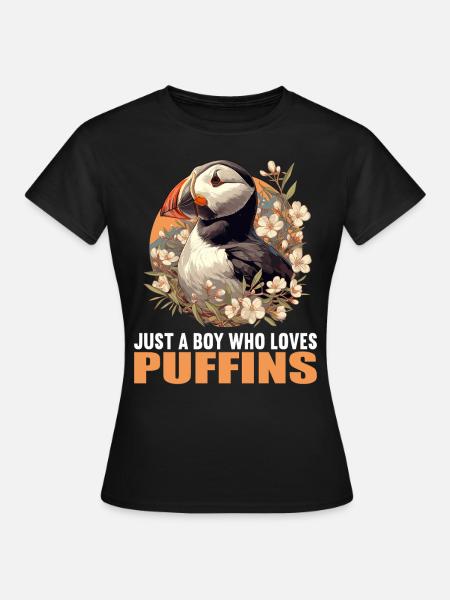 Papageientaucher - Frauen T-Shirt - Schwarz