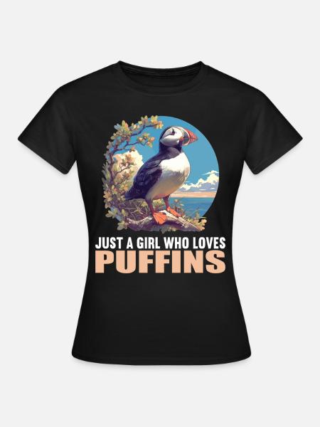 Papageientaucher - Frauen T-Shirt - Schwarz