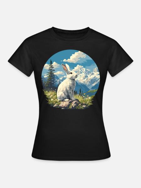 Hasen Hase - Frauen T-Shirt - Schwarz