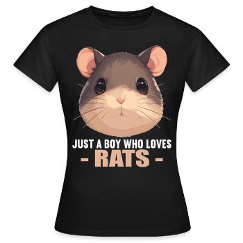 Rat Rat - Women's T-Shirt - black - Front - AI Model Female 172 dark (172cm)