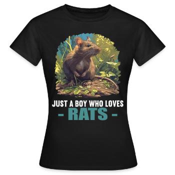 Rat Rat - Women's T-Shirt - black - Front - AI Model Female 172 dark (172cm)