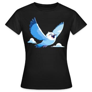 Mouettes Mouette - T-shirt Femme - noir - Devant - AI Model Female 172 dark (172cm)