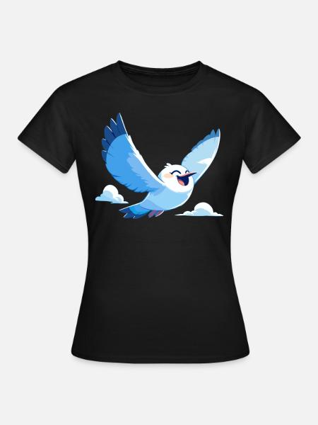 Möwen Möwe - Frauen T-Shirt - Schwarz
