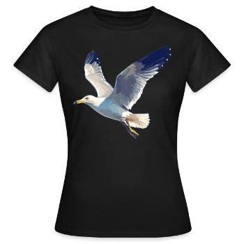 Mouettes Mouette - T-shirt Femme - noir - Devant - AI Model Female 172 dark (172cm)