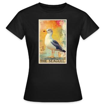 Mouettes Mouette - T-shirt Femme - noir - Devant - AI Model Female 172 dark (172cm)