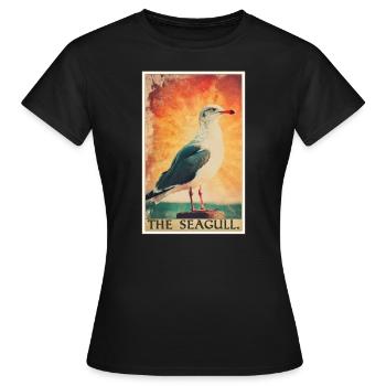 Mouettes Mouette - T-shirt Femme - noir - Devant - AI Model Female 172 dark (172cm)
