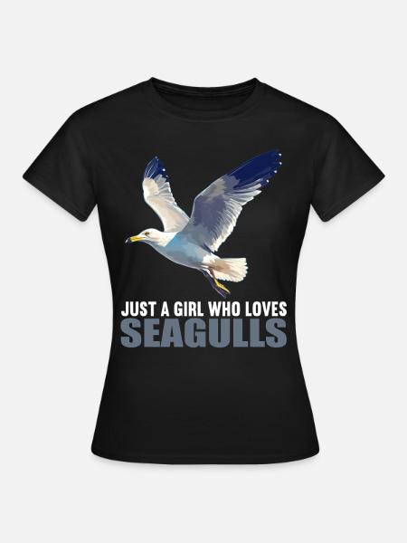 Möwen Möwe - Frauen T-Shirt - Schwarz