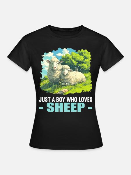Schafe Schaf - Frauen T-Shirt - Schwarz