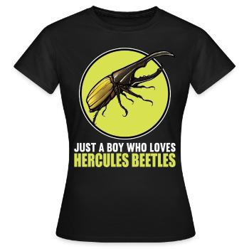 Hercule coléoptère - T-shirt Femme - noir - Devant - AI Model Female 172 dark (172cm)
