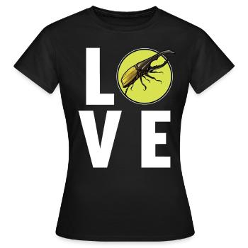 Hercule coléoptère - T-shirt Femme - noir - Devant - AI Model Female 172 dark (172cm)