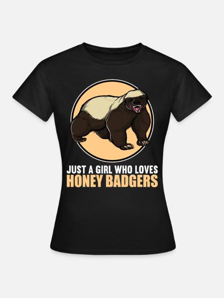 Blaireau de miel Honigsdachs - T-shirt Femme - noir