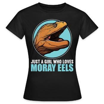 Moray eels Moray eel - Women's T-Shirt - black - Front - AI Model Female 172 dark (172cm)