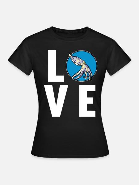 Blue Ringed Octopus Blaugeringelter Krake - Frauen T-Shirt - Schwarz