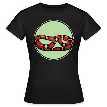 Serpents corail Serpent corail - T-shirt Femme - noir - Devant - AI Model Female 172 dark (172cm)