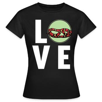 Serpents corail Serpent corail - T-shirt Femme - noir - Devant - AI Model Female 172 dark (172cm)