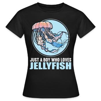 Méduse Méduse - T-shirt Femme - noir - Devant - AI Model Female 172 dark (172cm)