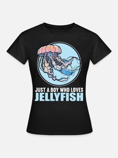 Quallen Qualle - Frauen T-Shirt - Schwarz
